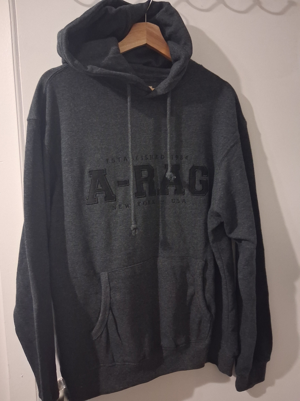 American Rag Charcoal Gray Pullover Hoodie